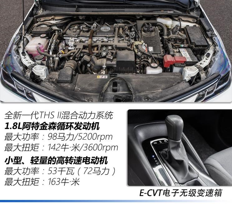 一汽丰田 卡罗拉 2019款 双擎 1.8L E-CVT GL-i精英版
